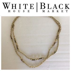 WHITE HOUSE BLACK MARKET GOLD CHAIN LINK BELT